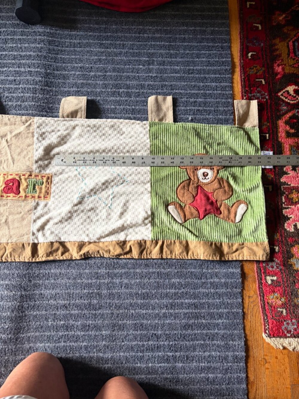 Nojo Bear Baby Nursery Window Valance - Picture 8 of 9
